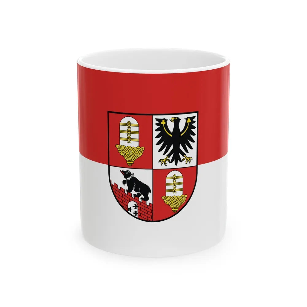 Flag of Salzlandkreis Germany - White Coffee Mug-11oz-Go Mug Yourself