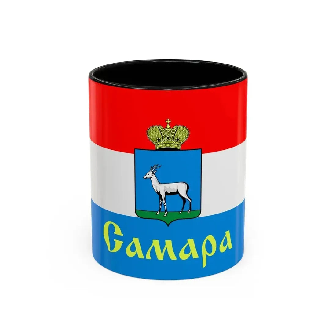 Flag of Samara Russia - Accent Coffee Mug 11oz Black - Go Mug Yourself