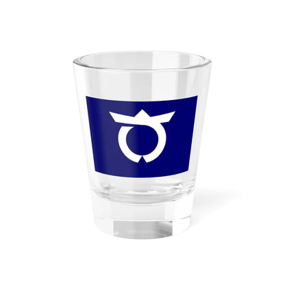 Flag of Samegawa Fukushima (Japan) Shot Glass 1.5oz 1.5oz - Go Mug Yourself