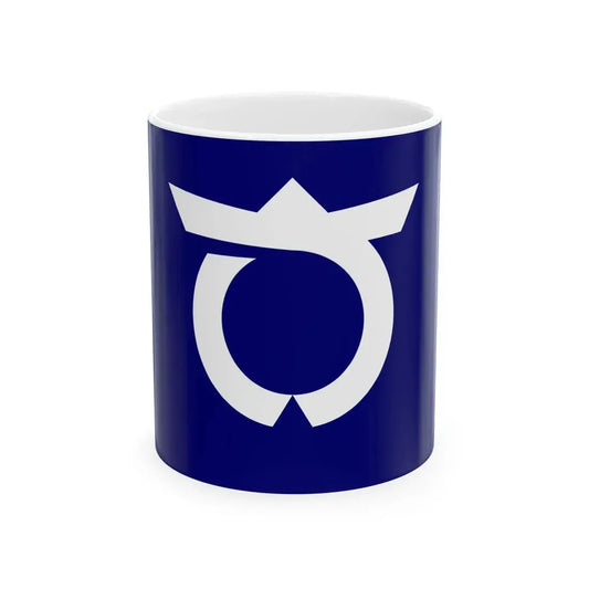 Flag of Samegawa Fukushima (Japan) White Coffee Mug 11oz - Go Mug Yourself