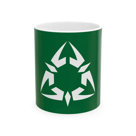 Flag of Samizu Nagano 1988-2005 (Japan) White Coffee Mug 11oz - Go Mug Yourself