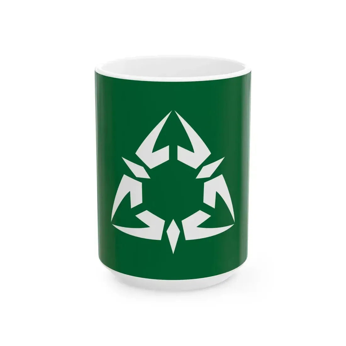 Flag of Samizu Nagano 1988-2005 (Japan) White Coffee Mug 15oz - Go Mug Yourself