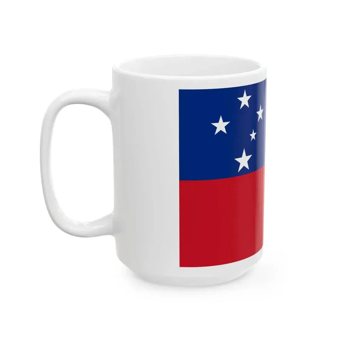 Flag of Samoa 3-2 (Samoa) White Coffee Mug - Go Mug Yourself