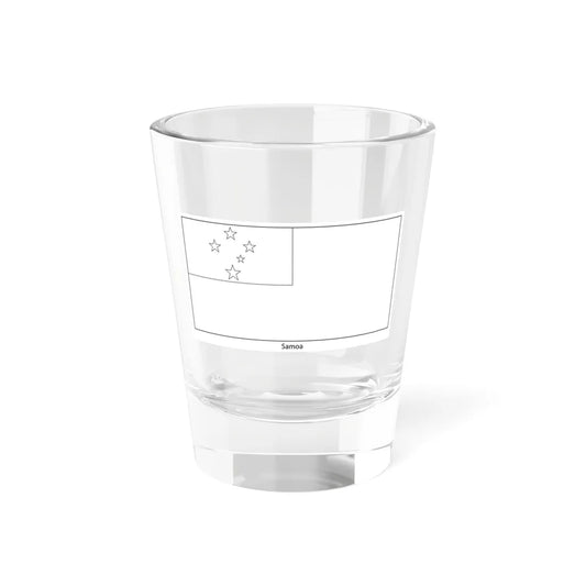 Flag of Samoa colouring page (Samoa) Shot Glass 1.5oz 1.5oz - Go Mug Yourself