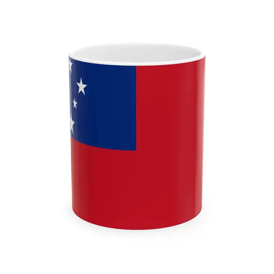 Flag of Samoa (Samoa) White Coffee Mug 11oz - Go Mug Yourself