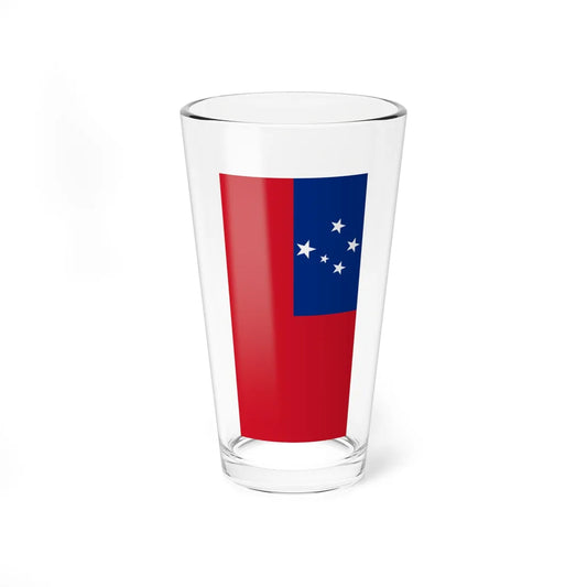 Flag of Samoa vertical (Samoa) Pint Glass 16oz 16oz - Go Mug Yourself