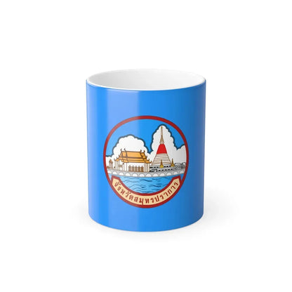 Flag of Samut Prakan Province Thailand - Color Changing Coffee Mug 11oz - Go Mug Yourself
