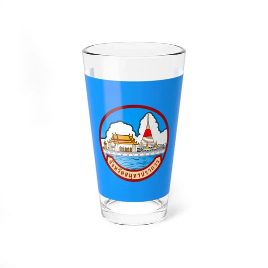 Flag of Samut Prakan Province Thailand - Pint Glass 16oz 16oz - Go Mug Yourself