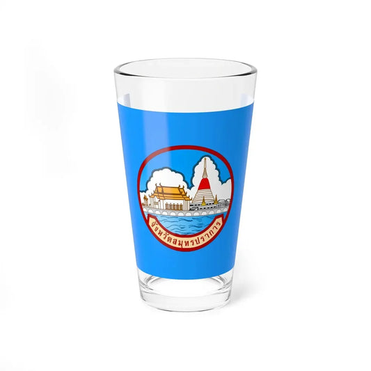 Flag of Samut Prakan Province Thailand - Pint Glass 16oz 16oz - Go Mug Yourself