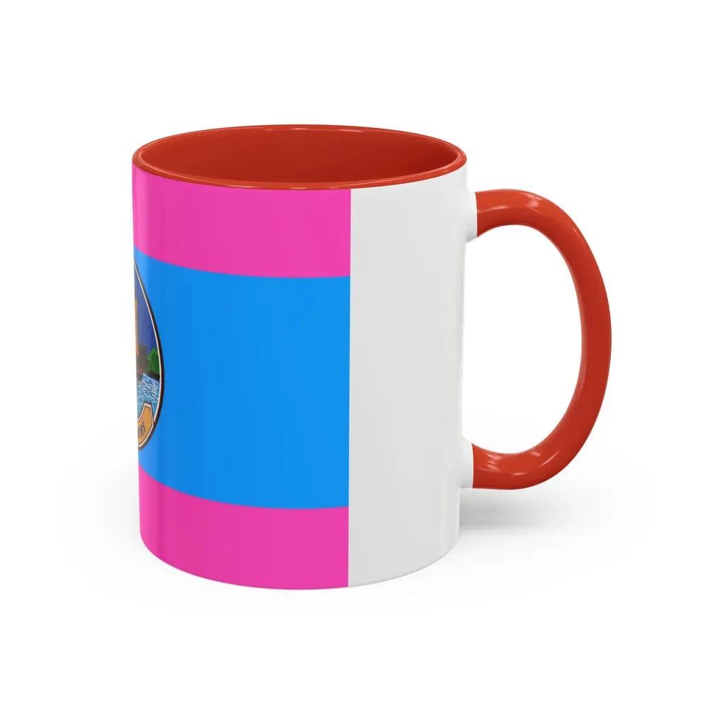 Flag of Samut Sakhon Province Thailand - Accent Coffee Mug - Go Mug Yourself