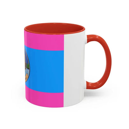 Flag of Samut Sakhon Province Thailand - Accent Coffee Mug - Go Mug Yourself