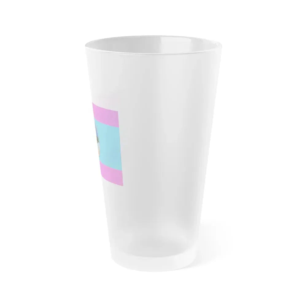 Flag of Samut Sakhon Province Thailand - Frosted Pint Glass 16oz - Go Mug Yourself