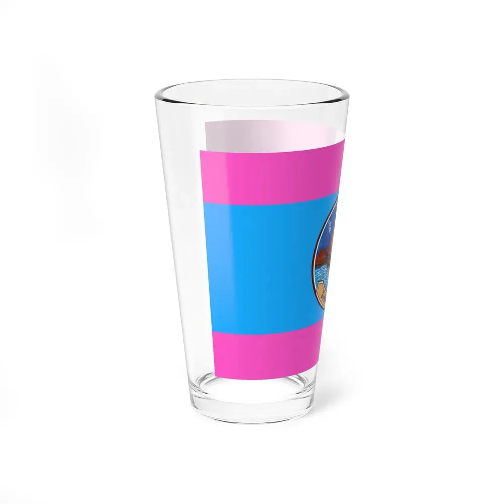 Flag of Samut Sakhon Province Thailand - Pint Glass 16oz - Go Mug Yourself