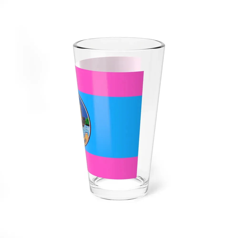 Flag of Samut Sakhon Province Thailand - Pint Glass 16oz - Go Mug Yourself