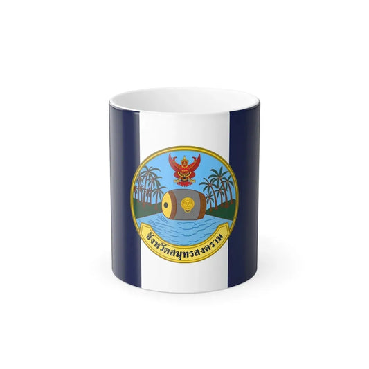 Flag of Samut Songkhram Province Thailand - Color Changing Coffee Mug 11oz - Go Mug Yourself