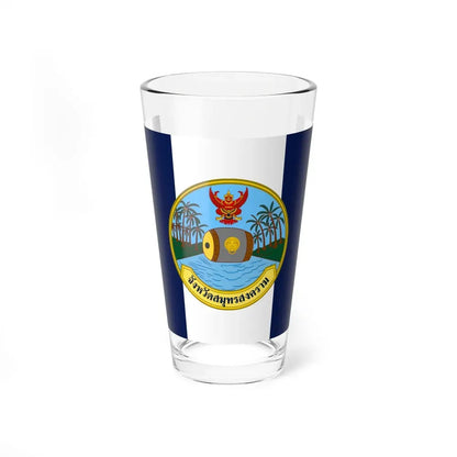 Flag of Samut Songkhram Province Thailand - Pint Glass 16oz 16oz - Go Mug Yourself