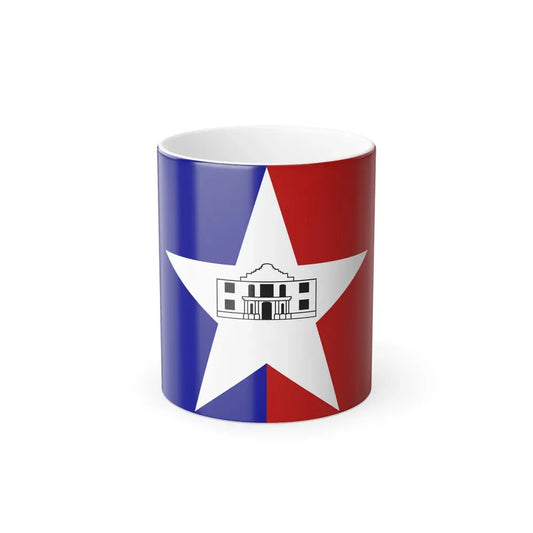 Flag of San Antonio, Texas - Color Changing Coffee Mug 11oz - Go Mug Yourself