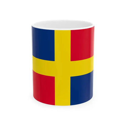 Flag of San Benedetto del Tronto Variant (Italy) White Coffee Mug 11oz - Go Mug Yourself