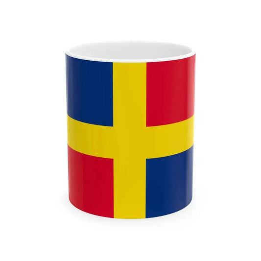 Flag of San Benedetto del Tronto Variant (Italy) White Coffee Mug 11oz - Go Mug Yourself