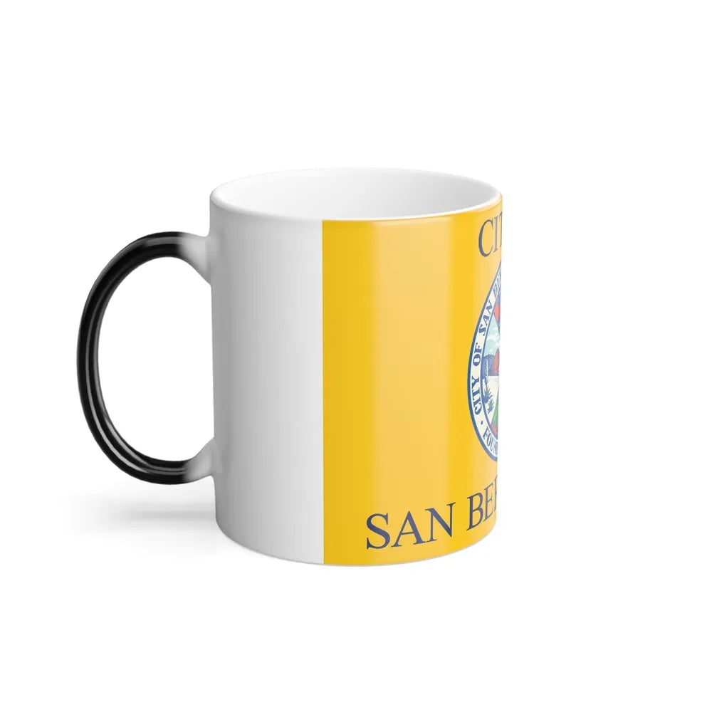 Flag of San Bernardino, California - Color Changing Coffee Mug-Go Mug Yourself