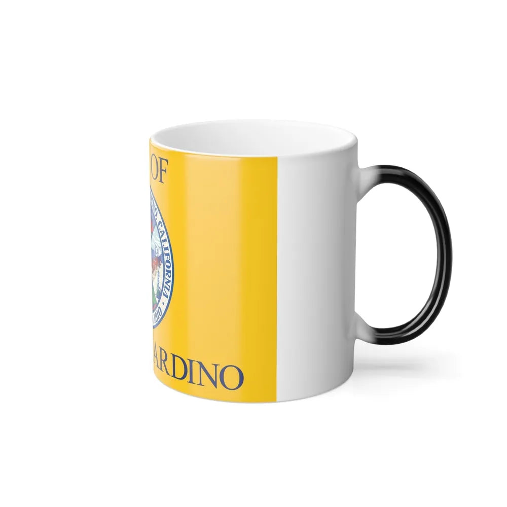 Flag of San Bernardino, California - Color Changing Coffee Mug-Go Mug Yourself
