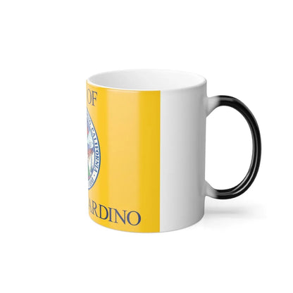 Flag of San Bernardino, California - Color Changing Coffee Mug-Go Mug Yourself