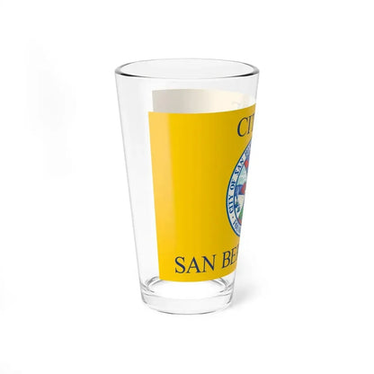 Flag of San Bernardino, California - Pint Glass 16oz - Go Mug Yourself