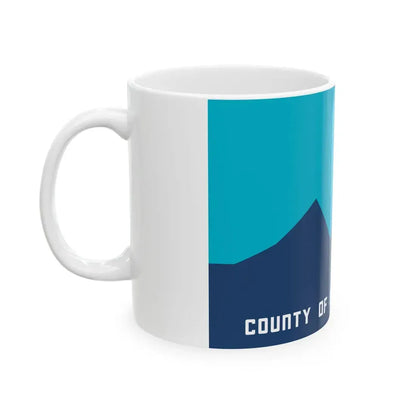 Flag of San Bernardino County California 1973-1984 (United States) White Coffee Mug - Go Mug Yourself