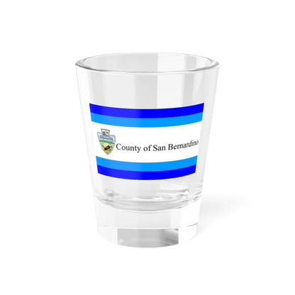 Flag of San Bernardino County California 1984-2024 (United States) Shot Glass 1.5oz 1.5oz - Go Mug Yourself