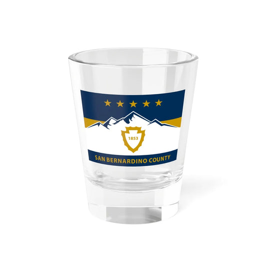 Flag of San Bernardino County California 2024present (United States) Shot Glass 1.5oz 1.5oz - Go Mug Yourself