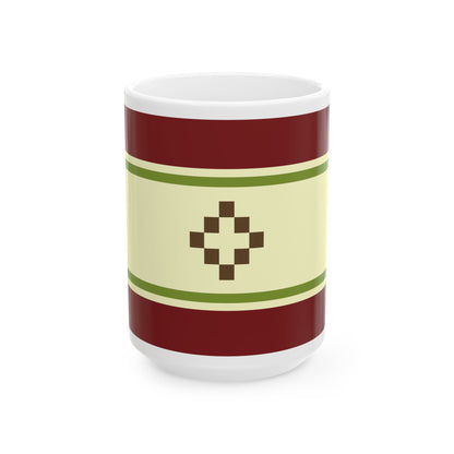 Flag of San Fernando del Valle de Catamarca (Argentina) White Coffee Mug-15oz-Go Mug Yourself