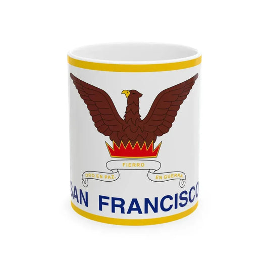 Flag of San Francisco California (United States) White Coffee Mug 11oz - Go Mug Yourself