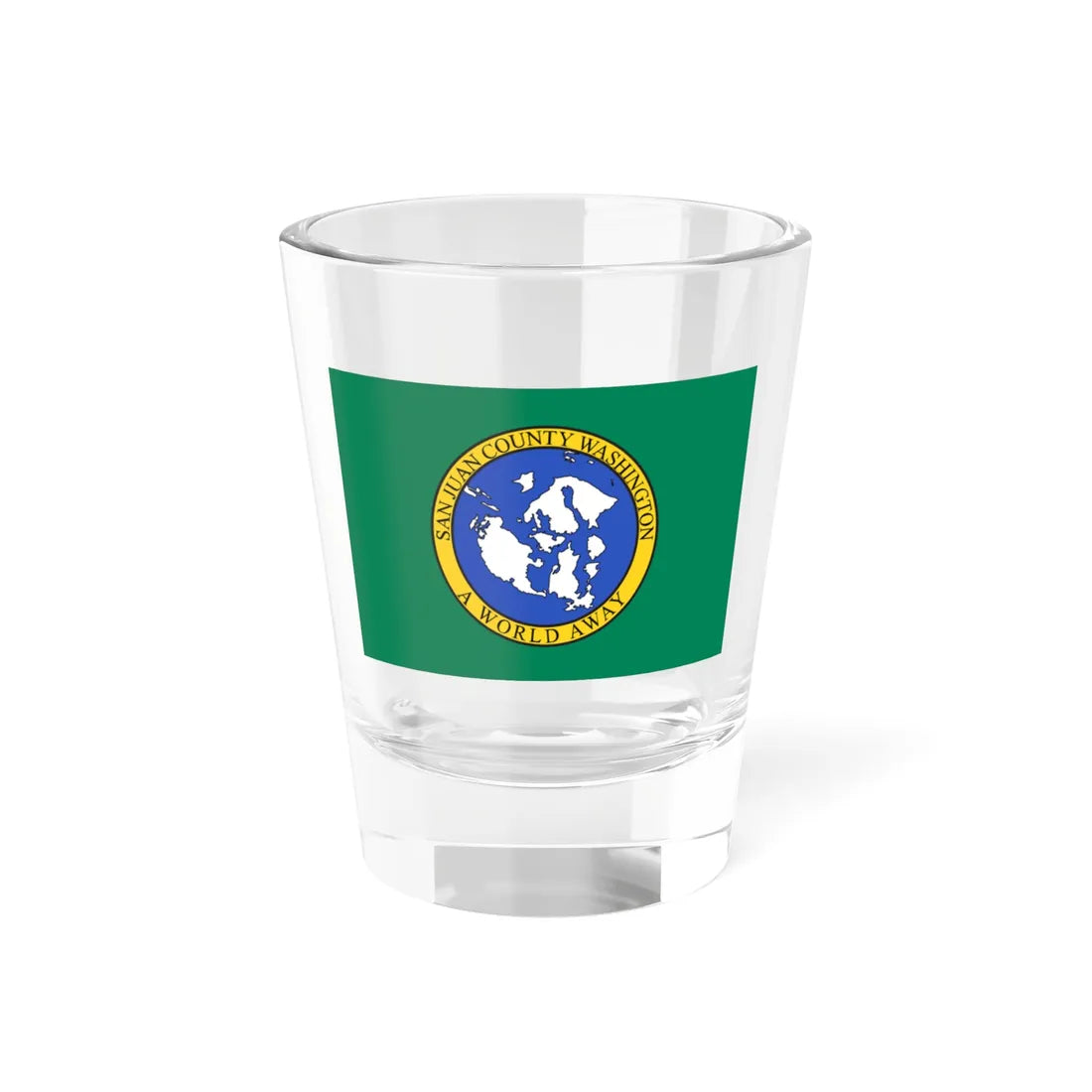 Flag of San Juan County Washington (United States) Shot Glass 1.5oz 1.5oz - Go Mug Yourself