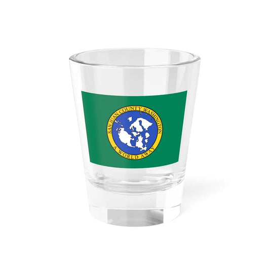 Flag of San Juan County Washington (United States) Shot Glass 1.5oz 1.5oz - Go Mug Yourself