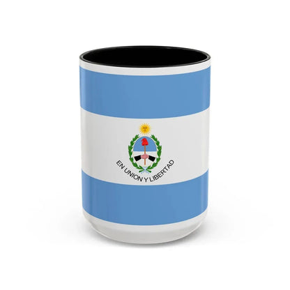 Flag of San Juan Province Argentina - Accent Coffee Mug 15oz Black - Go Mug Yourself