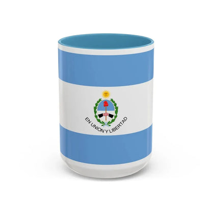 Flag of San Juan Province Argentina - Accent Coffee Mug 15oz Light Blue - Go Mug Yourself