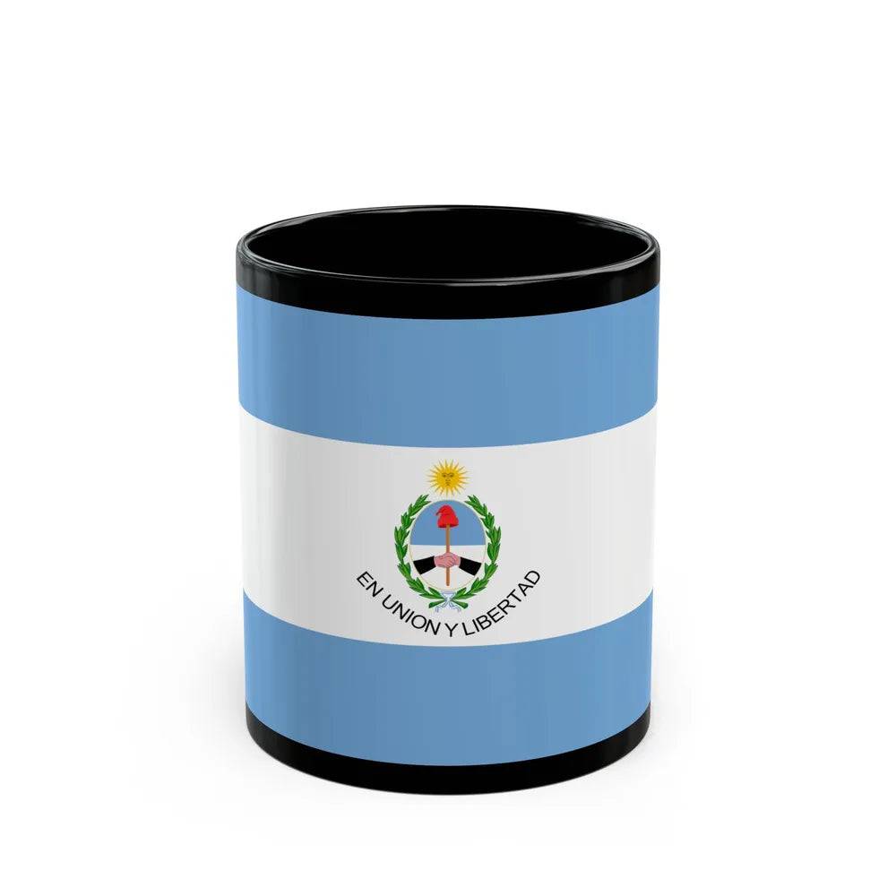 Flag of San Juan Province Argentina - Black Coffee Mug-11oz-Go Mug Yourself