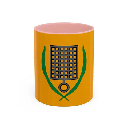 Flag of San Lawrenz Malta - Accent Coffee Mug 11oz Pink - Go Mug Yourself