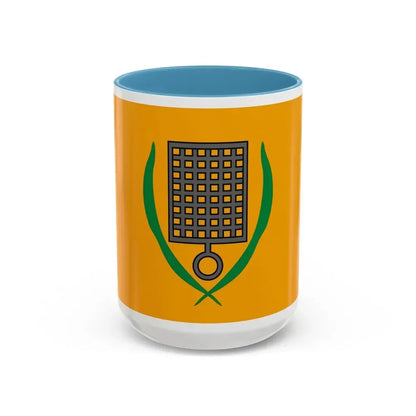 Flag of San Lawrenz Malta - Accent Coffee Mug 15oz Light Blue - Go Mug Yourself