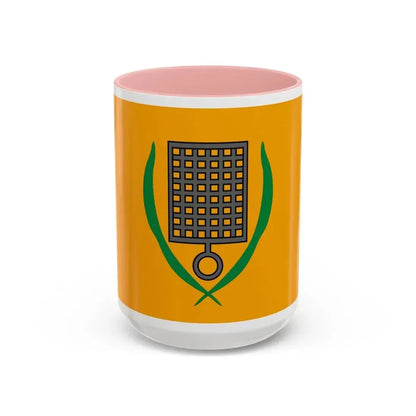 Flag of San Lawrenz Malta - Accent Coffee Mug 15oz Pink - Go Mug Yourself