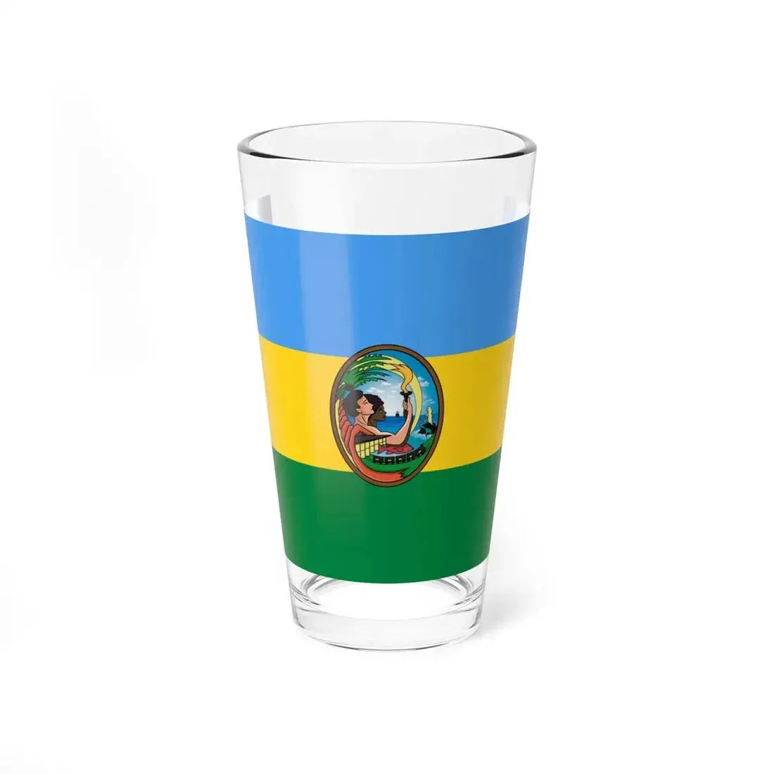 Flag of San Lorenzo Ecuador (Ecuador) Pint Glass 16oz 16oz - Go Mug Yourself