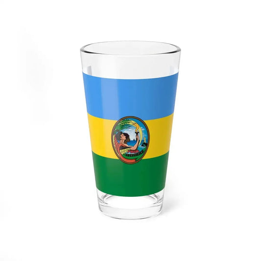 Flag of San Lorenzo Ecuador (Ecuador) Pint Glass 16oz 16oz - Go Mug Yourself