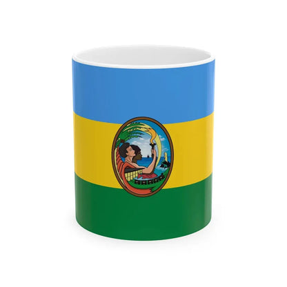 Flag of San Lorenzo Ecuador (Ecuador) White Coffee Mug 11oz - Go Mug Yourself