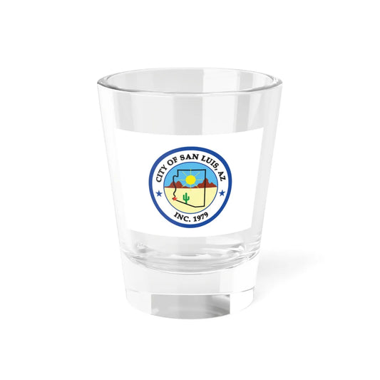 Flag of San Luis Arizona (United States) Shot Glass 1.5oz 1.5oz - Go Mug Yourself