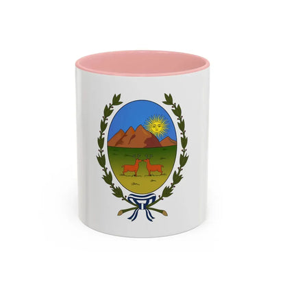 Flag of San Luis Province Argentina - Accent Coffee Mug 11oz Pink - Go Mug Yourself