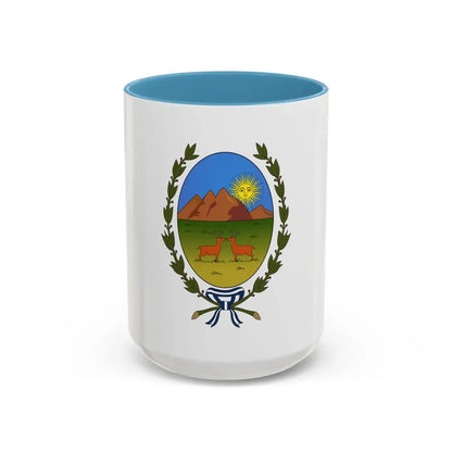 Flag of San Luis Province Argentina - Accent Coffee Mug 15oz Light Blue - Go Mug Yourself