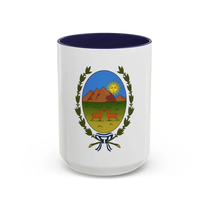 Flag of San Luis Province Argentina - Accent Coffee Mug 15oz Navy - Go Mug Yourself