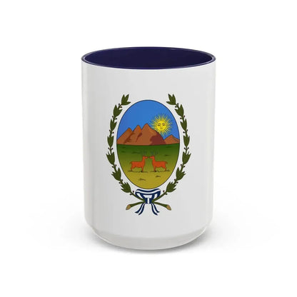Flag of San Luis Province Argentina - Accent Coffee Mug 15oz Navy - Go Mug Yourself