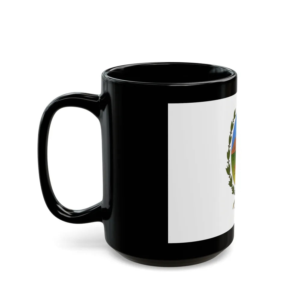 Flag of San Luis Province Argentina - Black Coffee Mug-Go Mug Yourself