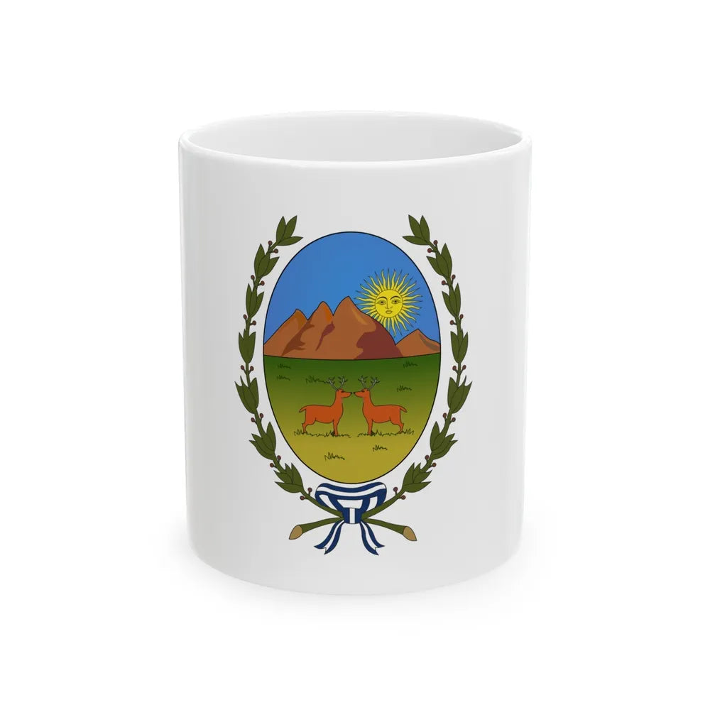 Flag of San Luis Province Argentina - White Coffee Mug-11oz-Go Mug Yourself